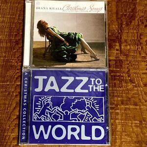 Diana Krall Jazz Christmas Songs CD Jazz to the World CD Lot of 2